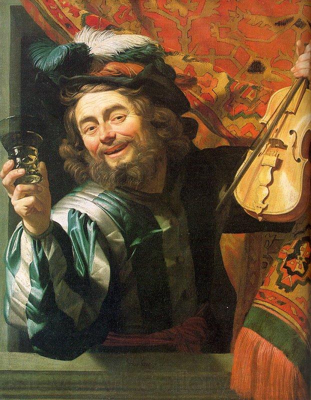 Gerrit van Honthorst The Merry Fiddler Spain oil painting art